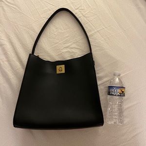 𖦹 zara black city bag 𖦹